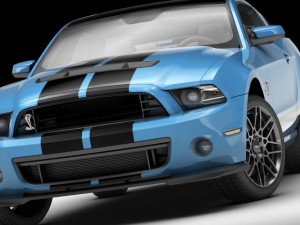 shelby gt500 2011 Modèle 3D