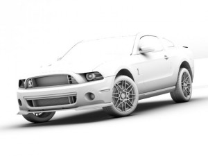 shelby gt500 2011 Modèle 3D