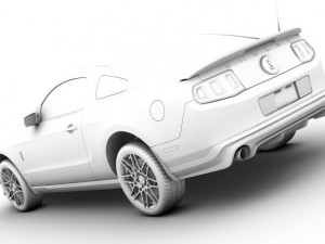 shelby gt500 2011 Modèle 3D