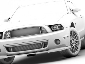 shelby gt500 2011 Modèle 3D
