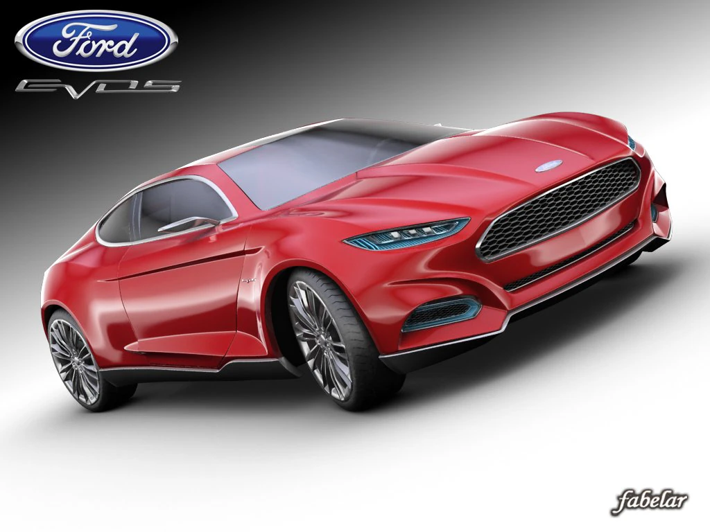 ford evos concept 3D Model .c4d .max .obj .3ds .fbx .stl .blend 