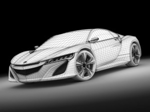 acura concept pack Modello 3D