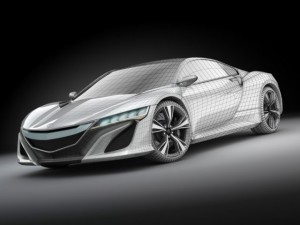 acura concept pack Modello 3D