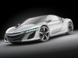acura concept pack 3D Model