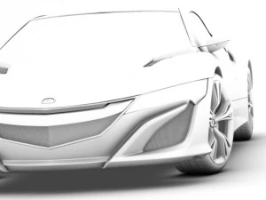 acura concept pack 3D Model