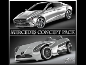 mercedes concept pack 3D Model