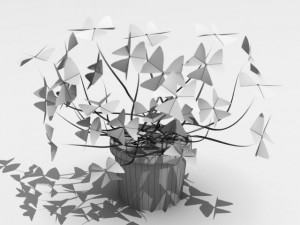 oxalis triangularis std mat Model 3D