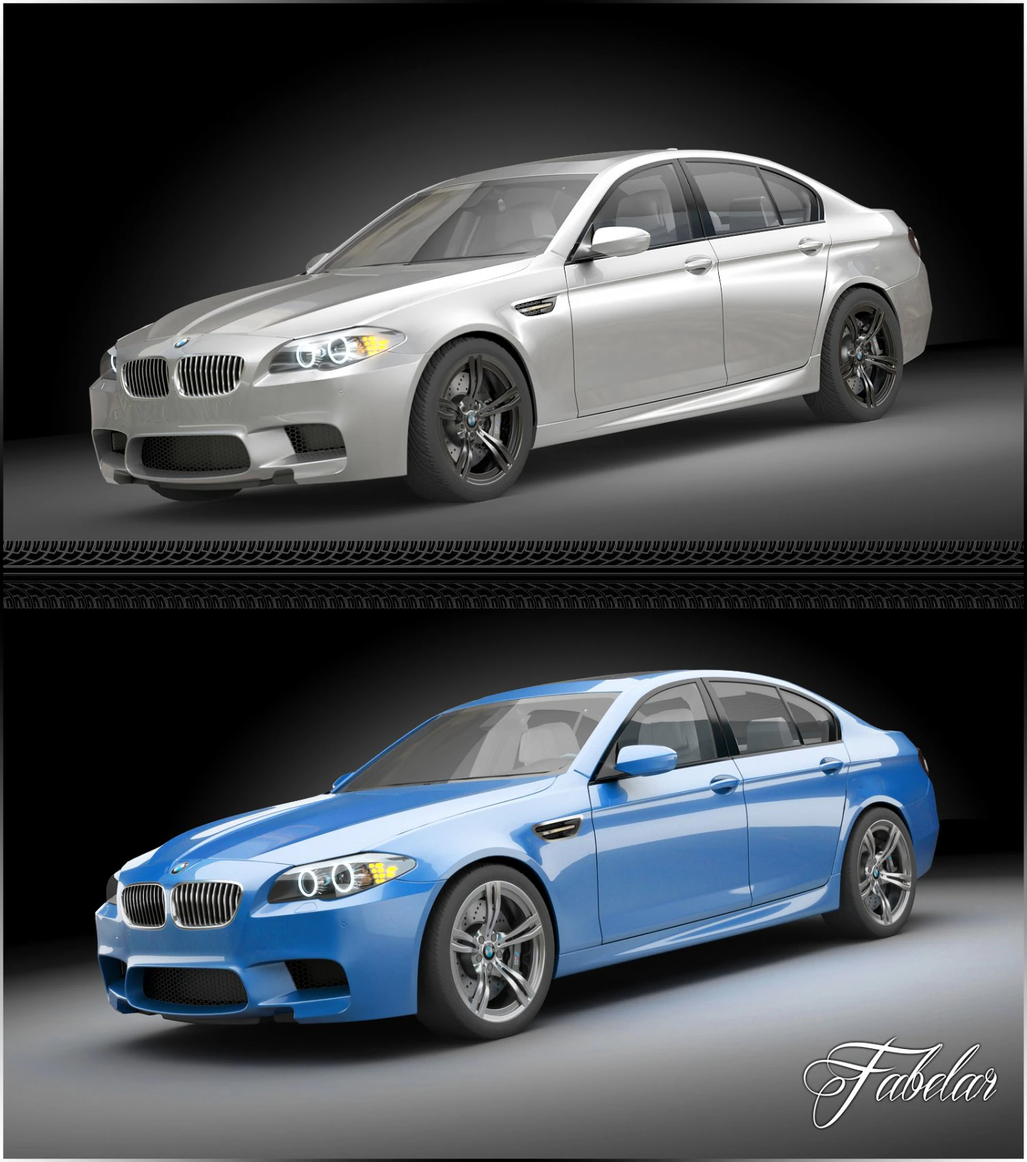 bmw m5 2012 3D Model .c4d .max .obj .3ds .fbx .stl .blend 