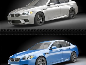 bmw m5 2012 Model 3D