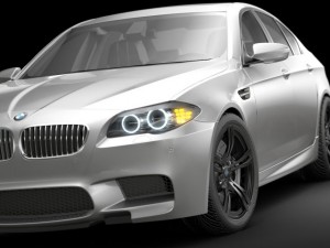 bmw m5 2012 3D 模型