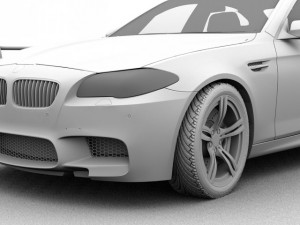 bmw m5 2012 3D 模型