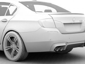 bmw m5 2012 3D 模型