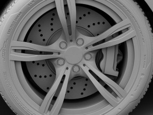 bmw m5 2012 3D 模型