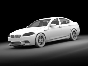 bmw m5 2012 3D 模型