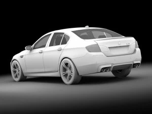 bmw m5 2012 3D Model