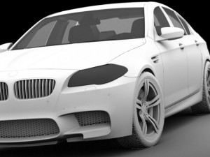 bmw m5 2012 3D 模型
