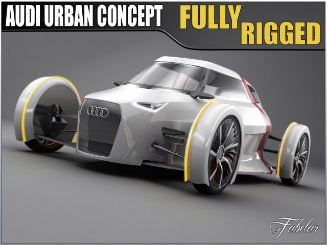 audi urban concept Modello 3D .c4d .max .obj .3ds .fbx .stl .blend 
