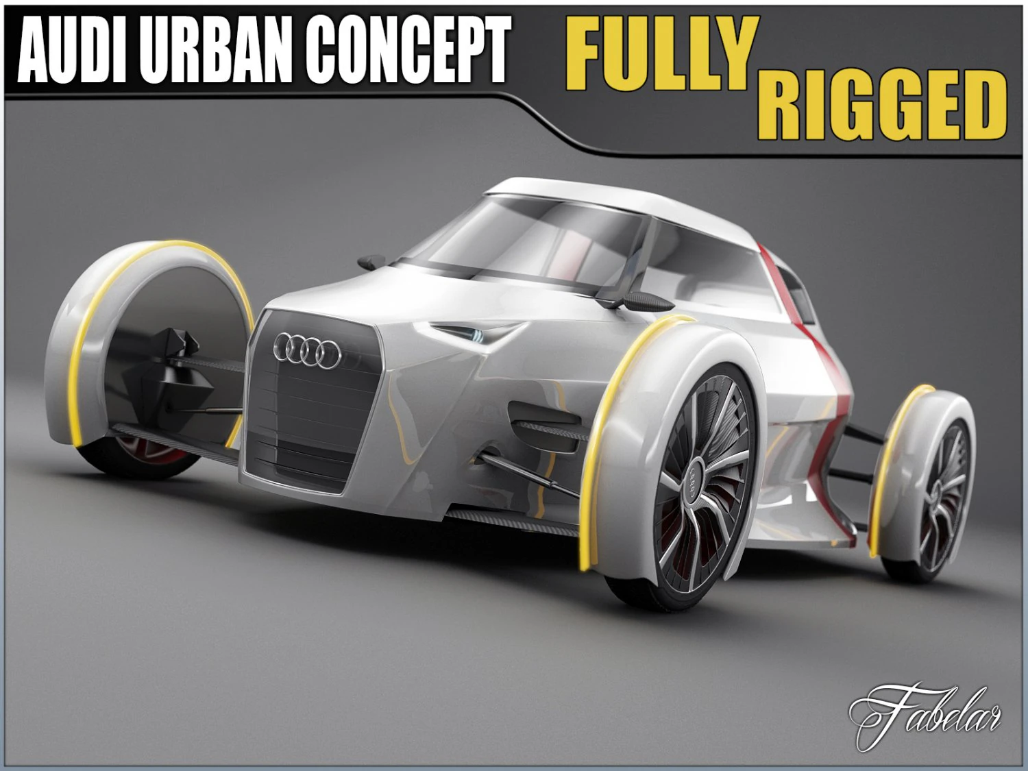 audi urban concept 3D Model .c4d .max .obj .3ds .fbx .stl .blend 