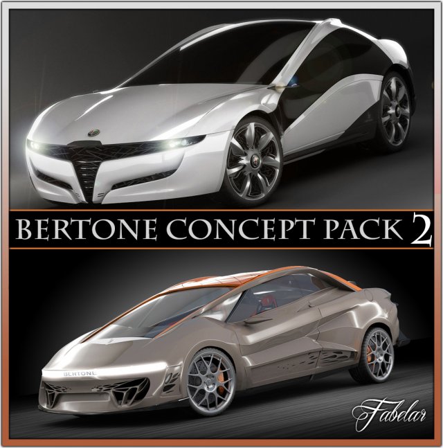bertone concepts 2 3D Model .c4d .max .obj .3ds .fbx .stl .blend 