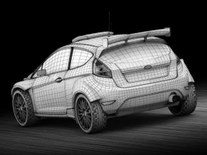 ford fiesta s2000 vray 3D Model
