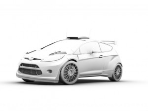 ford fiesta s2000 vray Modelo 3D