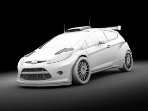ford fiesta s2000 vray 3D Model