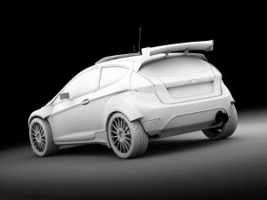 ford fiesta s2000 vray 3D Model