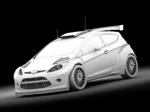 ford fiesta s2000 vray 3D Model