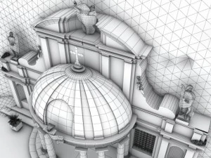 sant emidio alle grotte temple 3D Model