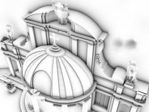 sant emidio alle grotte temple 3D Model
