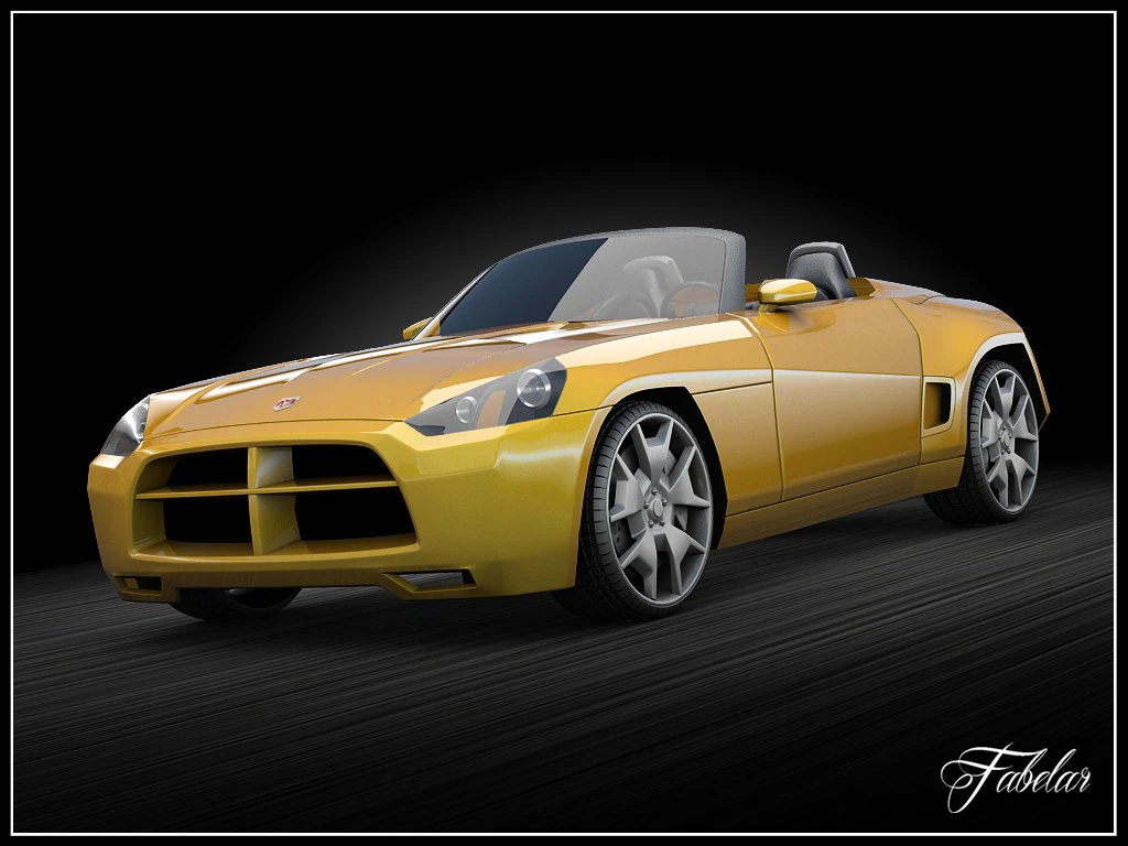 dodge demon vray 3D Model .c4d .max .obj .3ds .fbx .stl .blend 