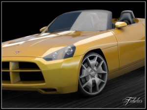dodge demon vray Model 3D