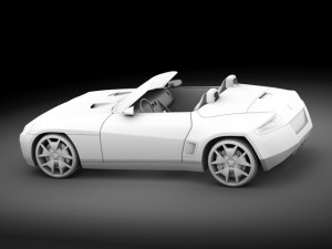 dodge demon vray Model 3D