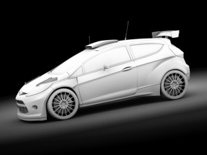 ford fiesta s2000 std mat Modelo 3D