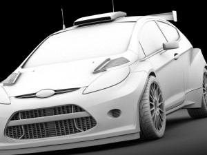 ford fiesta s2000 std mat Modelo 3D