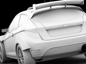 ford fiesta s2000 std mat Modelo 3D