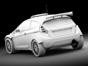 ford fiesta s2000 std mat Modelo 3D