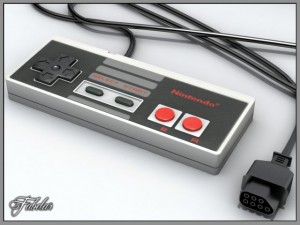 Nes controller 3D Model