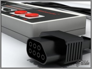 Nes controller 3D 模型