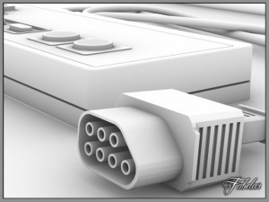 Nes controller 3D 模型
