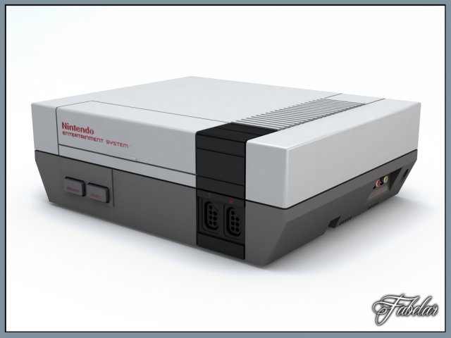 nes console only Modello 3D .c4d .max .obj .3ds .fbx .stl .blend 