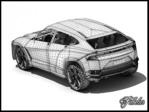 兰博基尼 urus vray 3D 模型