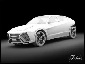 兰博基尼 urus vray 3D 模型