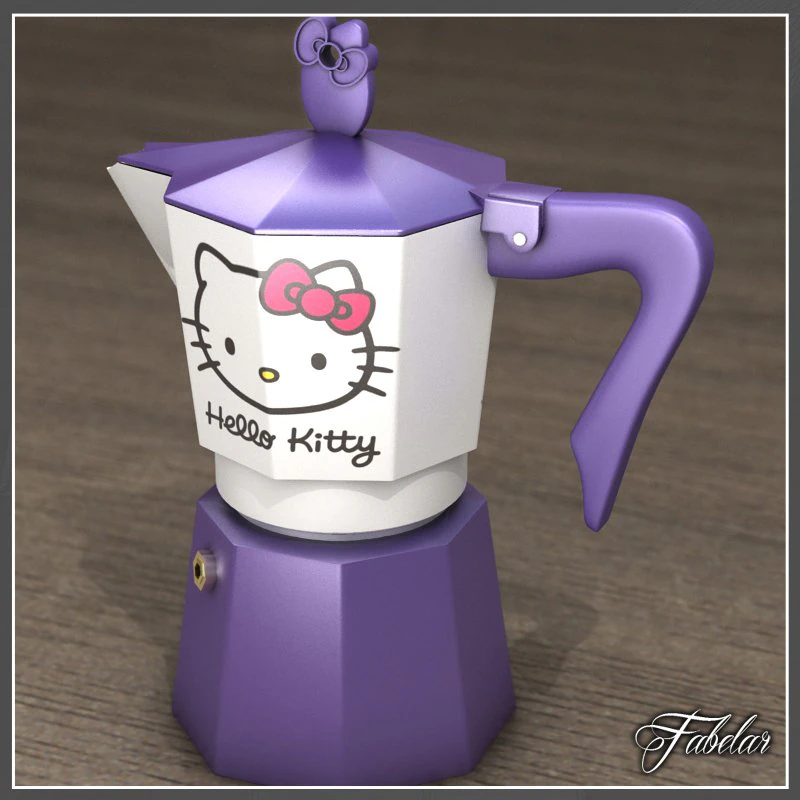 hello kitty moka 1 3D Model .c4d .max .obj .3ds .fbx .stl .blend 