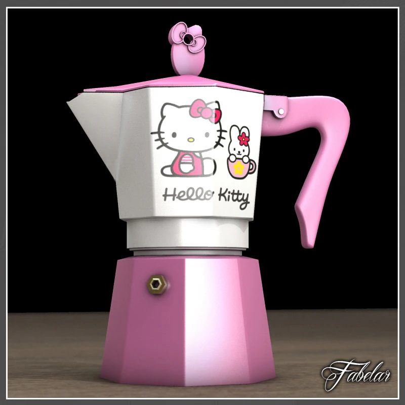 hello kitty moka 2 3D Model .c4d .max .obj .3ds .fbx .stl .blend 