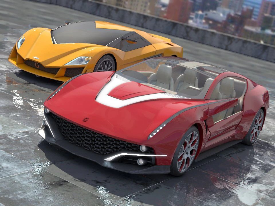 giugiaro concepts 1 20 3D Model .c4d .max .obj .3ds .fbx .stl .blend 