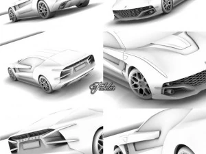 giugiaro concepts 1 20 3D Model