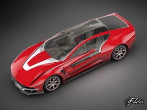 giugiaro brivido 10 std mat 3D Model