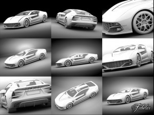 giugiaro brivido 10 std mat 3D Model