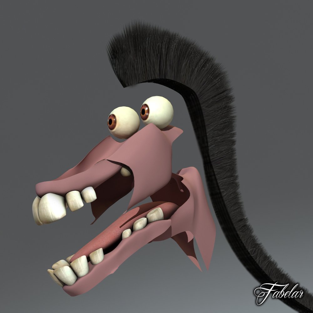 SHREK DONKEY 3D Model in Cartoon 3DExport